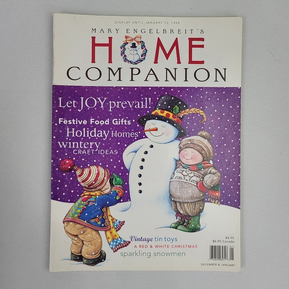 Mary Engelbreit Other - Mary Engelbreits Home Companion Magazine Dec 1997 Jan 1998  With Paper Doll